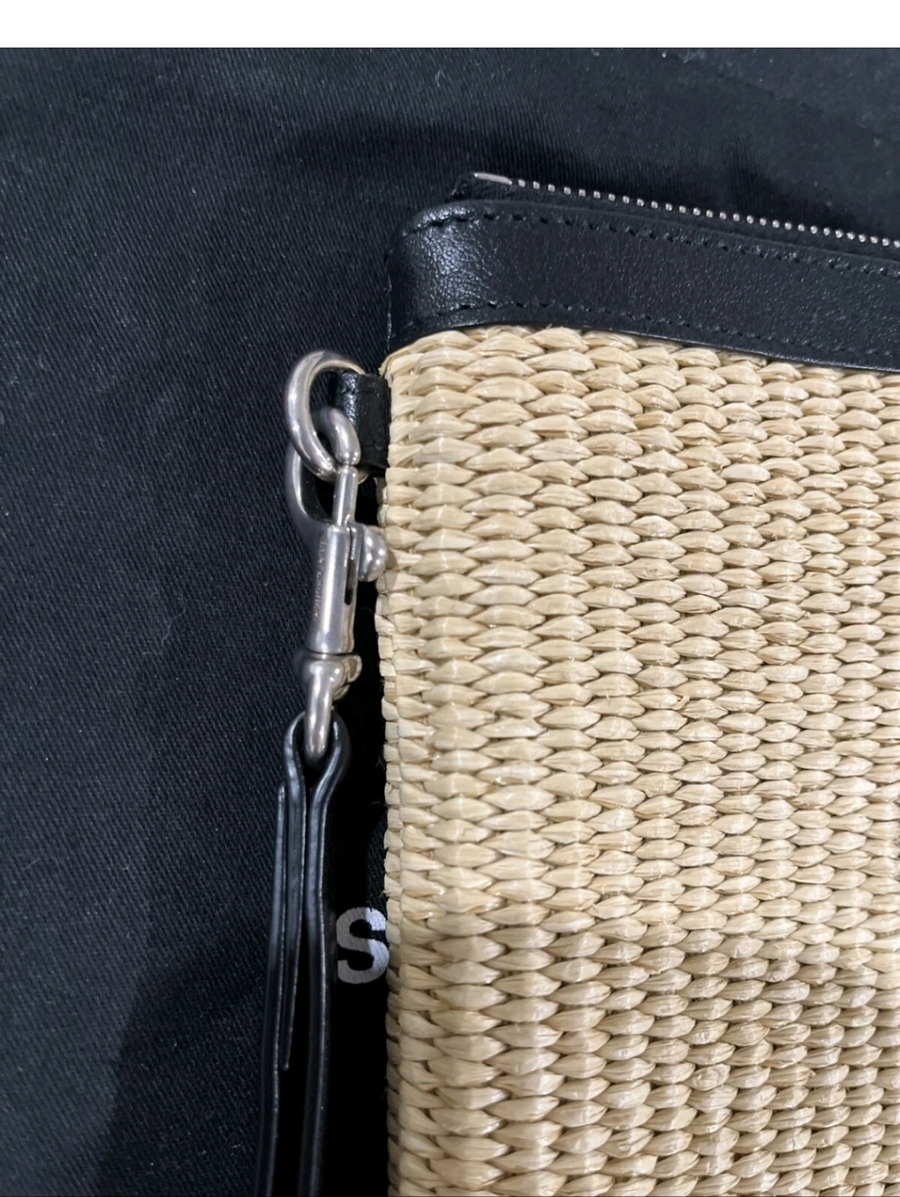 Saint Laurent Rive Gauche Raffia Pouch - Picture 5 of 11